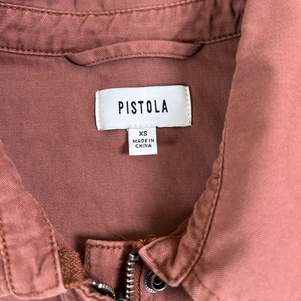 PISTOLA Utility Shacket‎ Jacket Spice Rust/Brown Red Oversized Minimalist XS - Picture 3 of 15